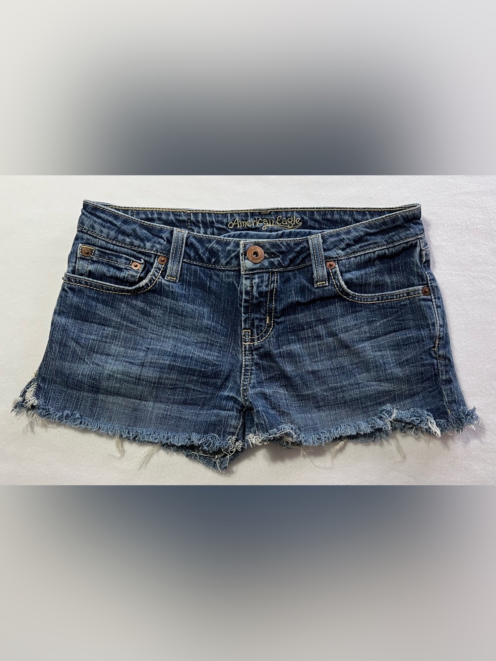 American Eagle Outfitters Dark Blue Denim Jean Shorts